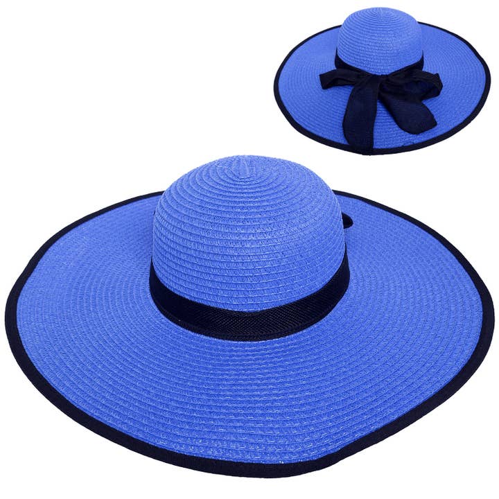 SP Sophia Collection - Wholesale Straw Hat - Women's - Floppy Oversized Wide Brim Straw Woven Sun Hat 10