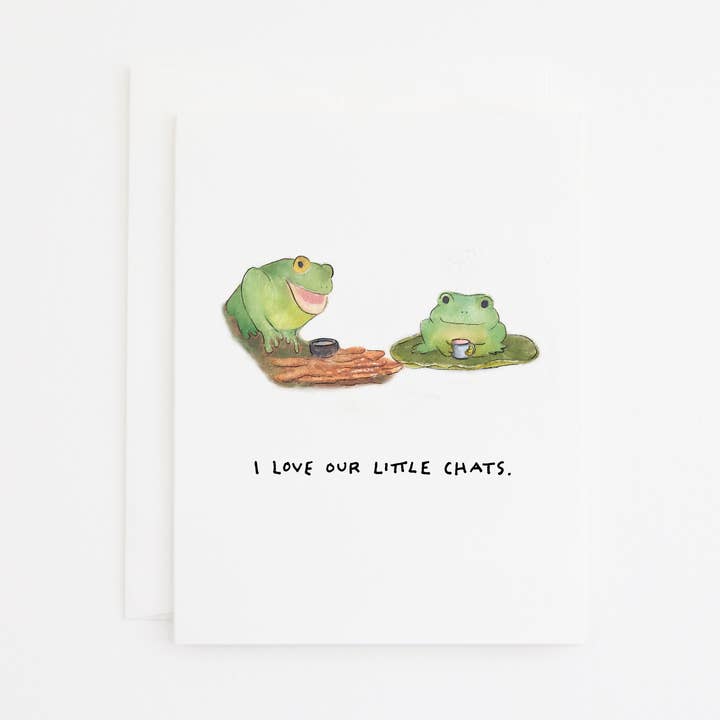 Frogs Card for wholesale by Party Sally