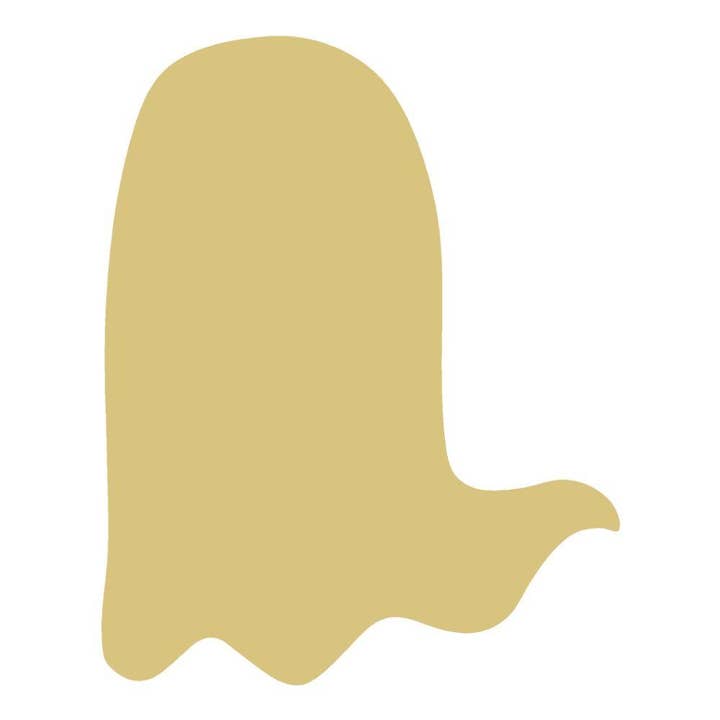 Ghost Unfinished Wood Cutout Style 7 for wholesale by Diverse Woodworking