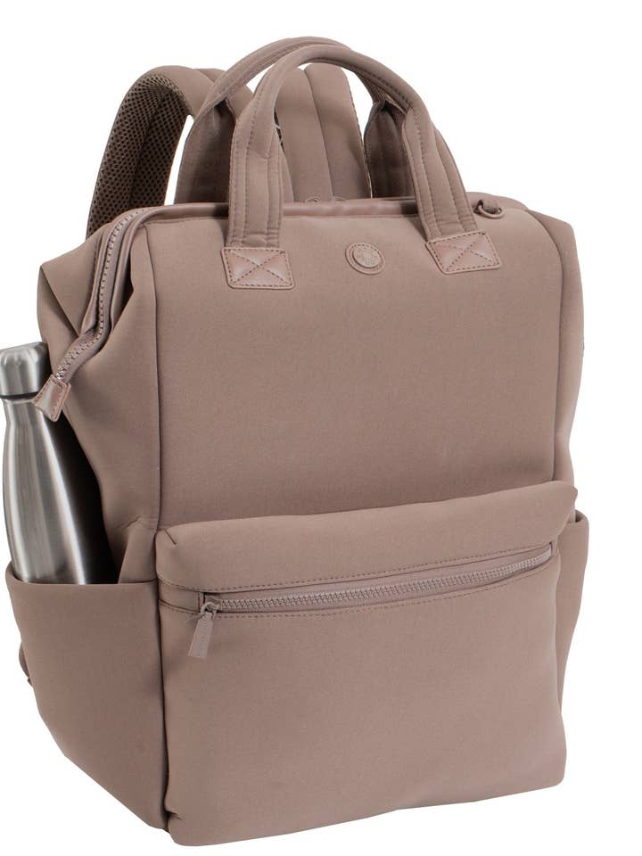 Max Studio The Audrey 18 Inch Neoprene Travel Workbook Backpack for wholesale by Magid