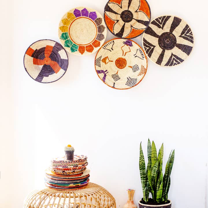 Package of 6 Vintage Bowl Baskets for wholesale by Waasiwolves