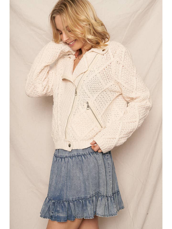 En Crème - Wholesale Shirt Jacket/Shacket - Women's - Long Sleeve Sweater Jacket