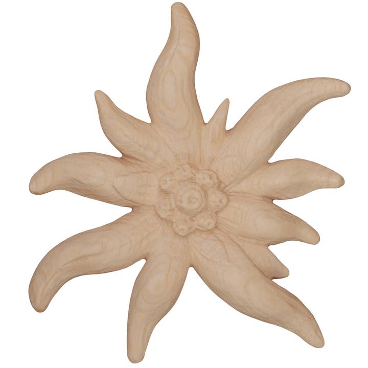 Natur Houten decoratie Edelweiss voor groothandel op Faire1