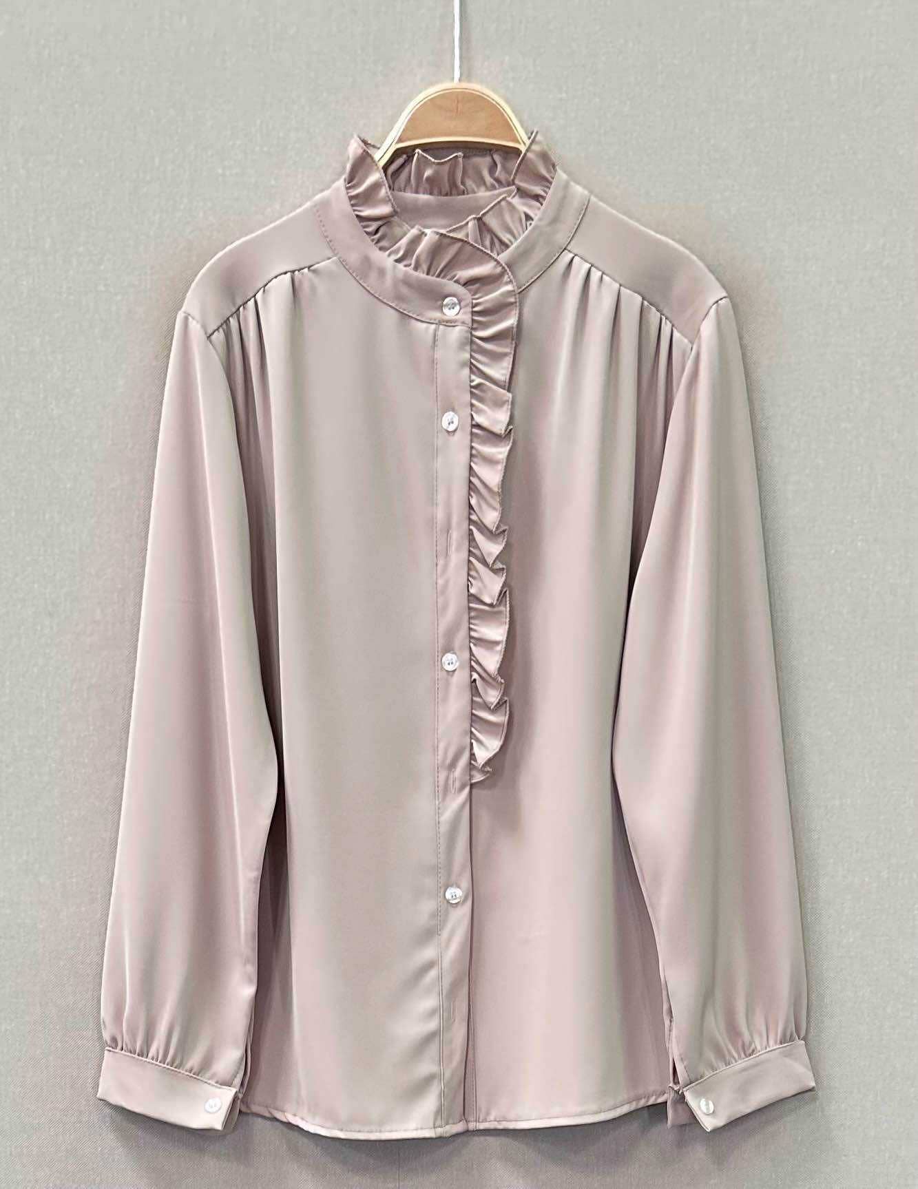 SWEET MAGIC MODA Y COMPLEMENTOS - Wholesale Button Down Shirt - Women's - MANDARIN COLLAR BLOUSE4