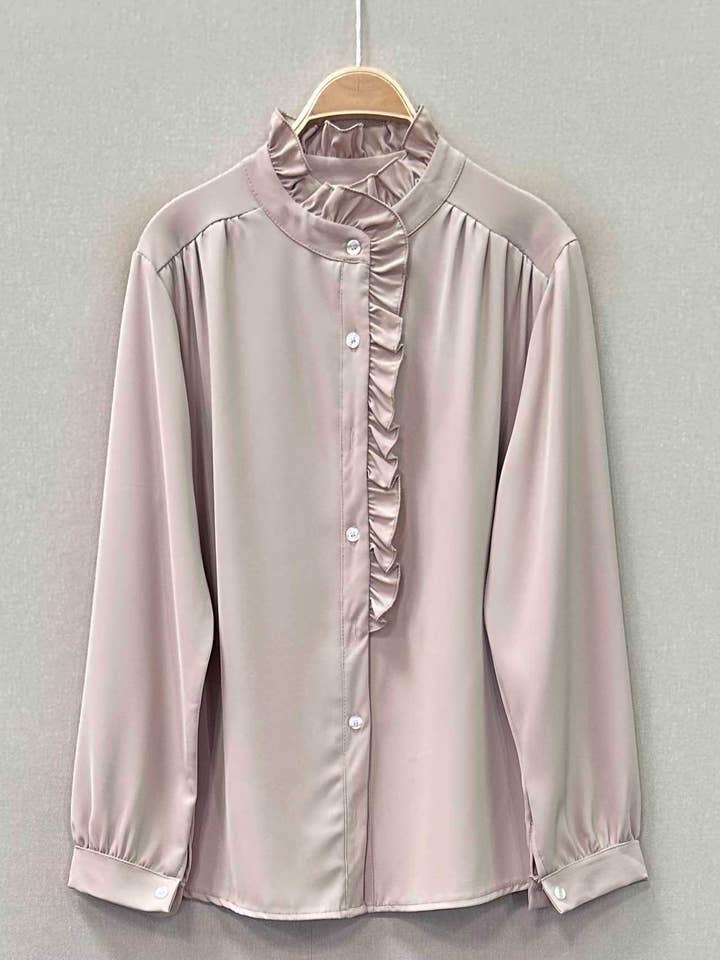 SWEET MAGIC MODA Y COMPLEMENTOS - Wholesale Button Down Shirt - Women's - MANDARIN COLLAR BLOUSE4