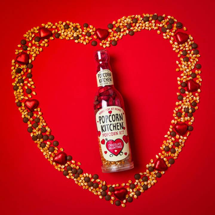 Pop At Home - Caramel Filled Milk Chocolate Hearts x 15 for wholesale by Popcorn Kitchen Ltd