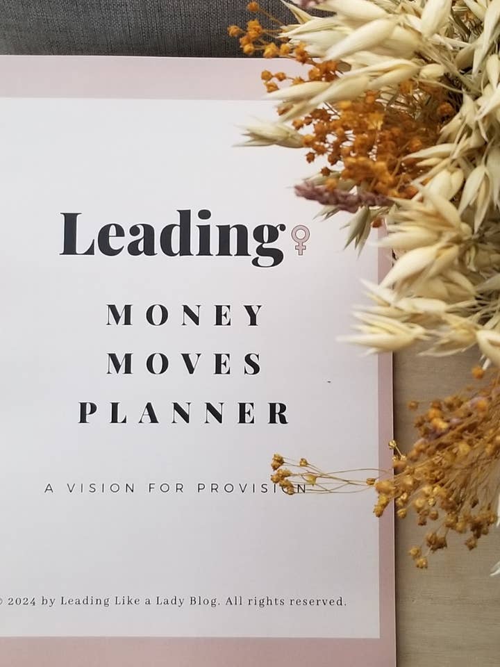 Money Moves Planner for wholesale by Leading Like a Lady Blog