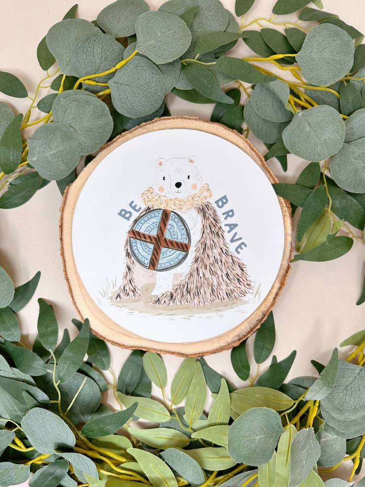 Tapis de souris Be Brave Viking Bear pour la vente par Just Smile Designs