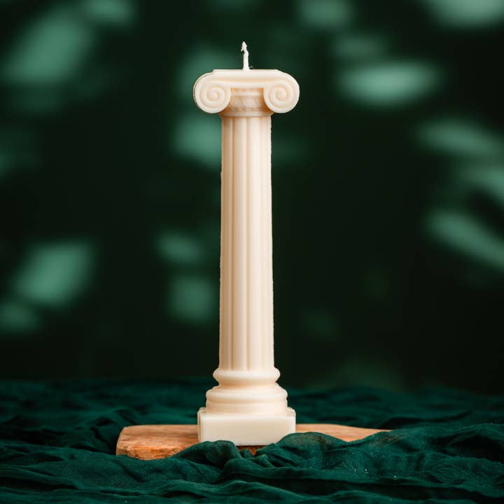 Allure CA - Wholesale Pillar Candle - Elegant Roman Geometry Column Candle – Sculptural Minimalist3