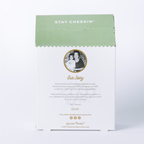 Piedmont Pennies - Wholesale Crackers - Parmesan & Herb Cheese Crackers, Boxes (6)6