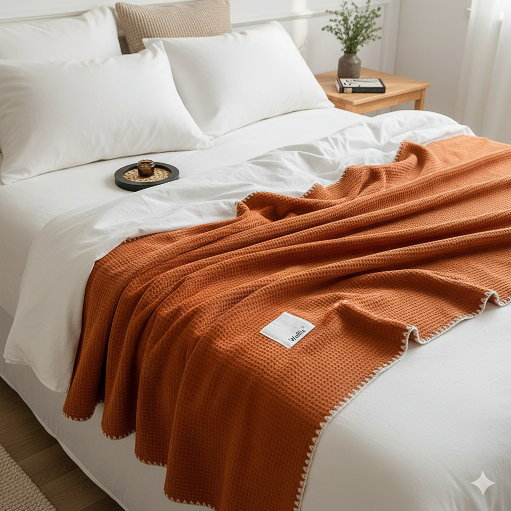 FLUFFERY - Wholesale Throw Blanket - Embossed Waffled Throw 60" x 80" (150 x 200 cm)5