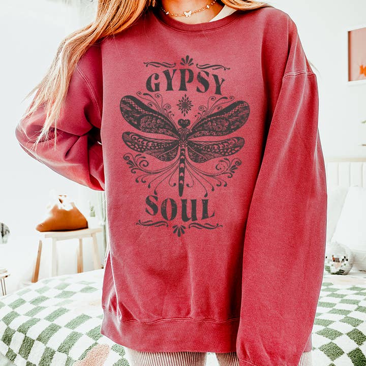 SUDADERAS ESTAMPADAS TEÑIDAS CON ROPA GYPSY SOUL para venta al por mayor de LaLaSista