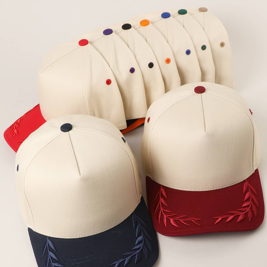 Fashion City - Wholesale Trucker Hat - Unisex - Plain Two Tone Canvas Cotton Bay Leaf Trucker Hat9