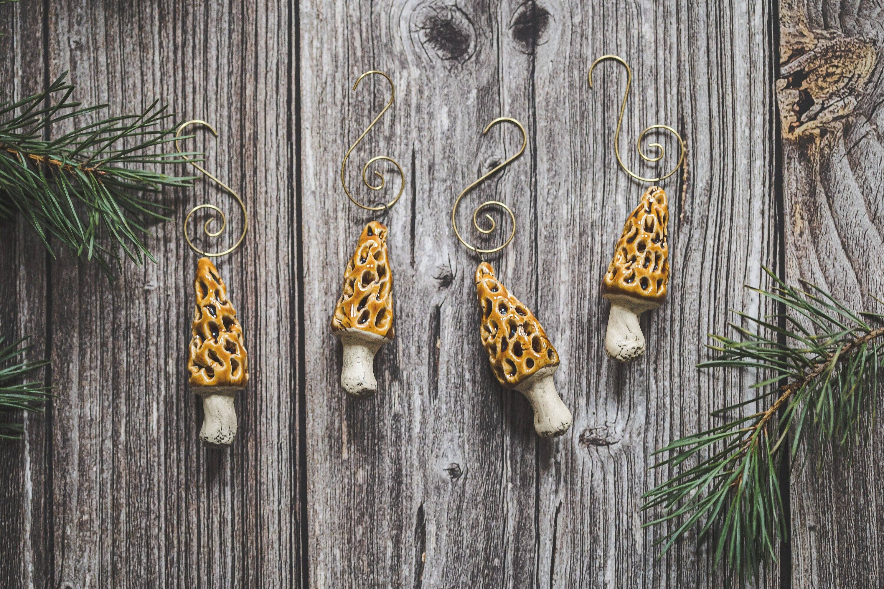 Danutė Murauskienė - Wholesale Ornament Set - Vintage morel mushrooms1
