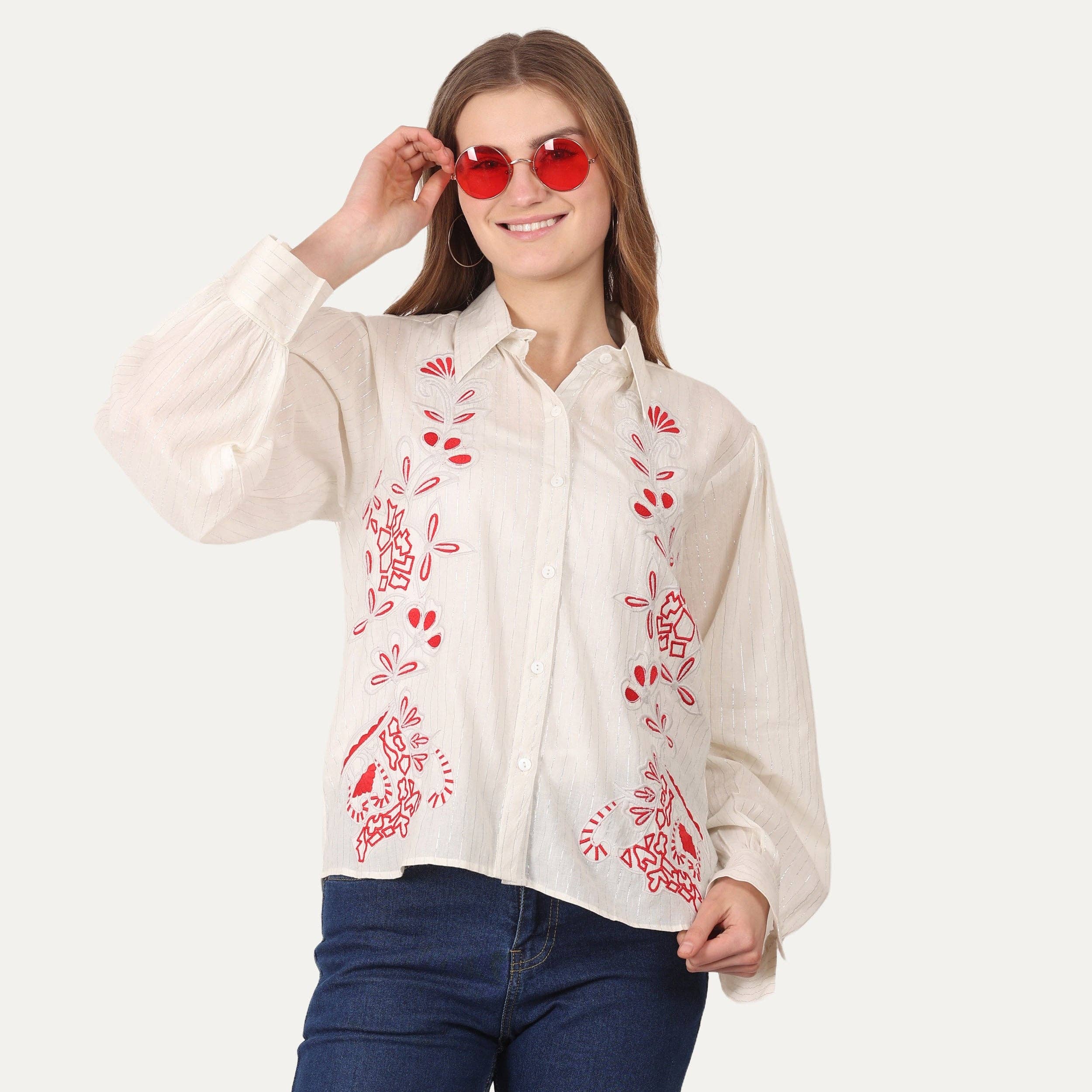 JEP Holland - Wholesale Button Down Shirt - Women's - Valeria White Shirt PRE ORDER SS261