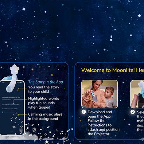 Moonlite Storytime - Wholesale Display Case - Moonlite Shelf Talker1