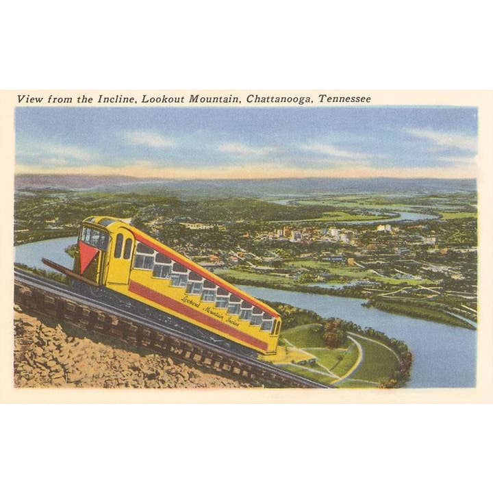 Found Image Press - Wholesale Stationery/Notecard Set - Greeting Card TN-129 View from the Incline over Chattanooga,