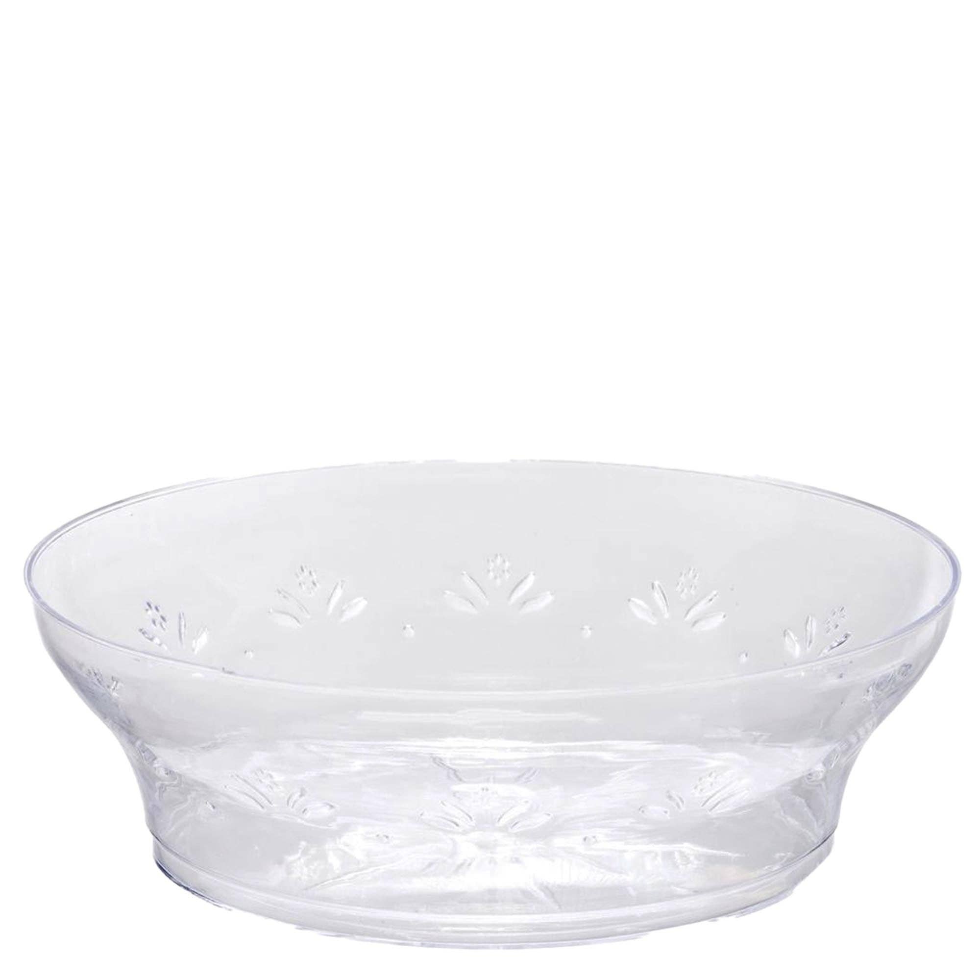 EcoQuality - Wholesale Disposable Plate - 10oz Disposable Fancy Plastic Crystal Clear Dessert Bowl Sim0