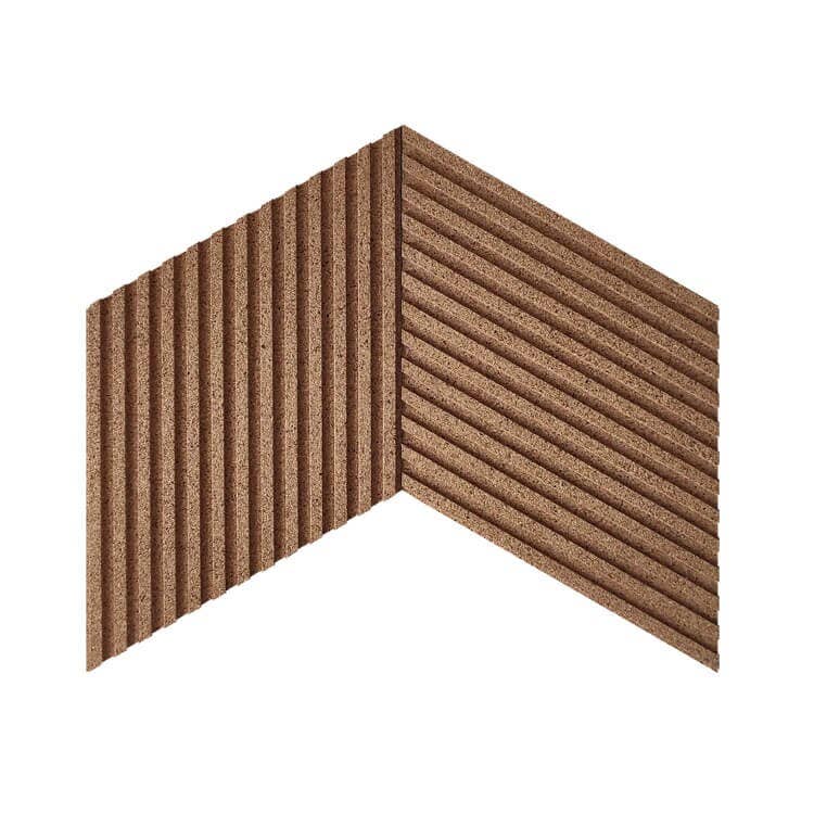Dekostyl - Vente Panneaux décoratifs - Panneaux muraux 3D en liège acoustiques STRIPE13