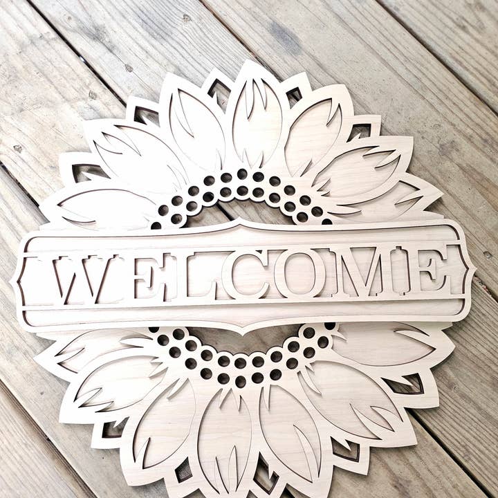 Sunflower Door Hanger for wholesale by Severini Designs