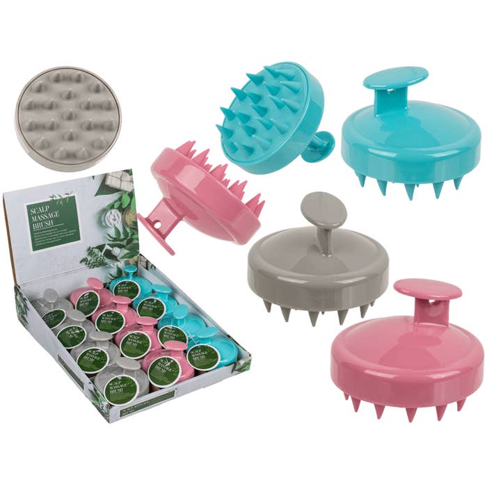 Out of the blue KG - Wholesale Head Scratcher/Massager - Scalp Massage Brush, ca. 7 x 7 x 5,5 cm,