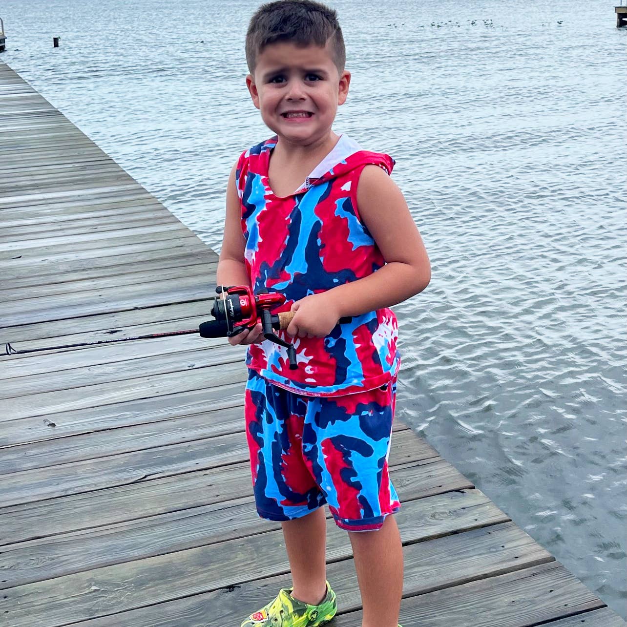 AnnLoren - Vente Ensemble haut et short – enfant - Ensemble de shorts tie-dye AnnLoren 4 juillet Vêtements pour enfants Unisexe2