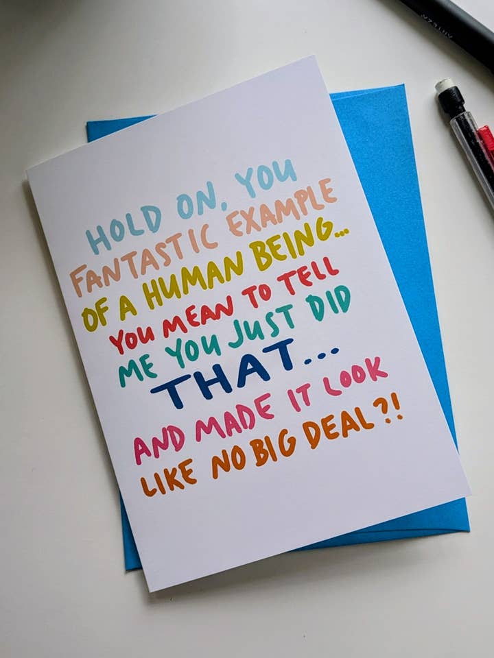 You Just Did THAT?! Card for wholesale by Jacquelyn Turner Art