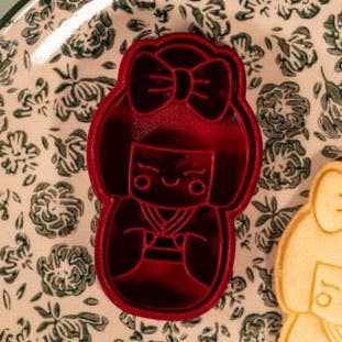 Uniberry 3D - Wholesale Cookie Cutter - Kokeshi Doll - cookie cutter0