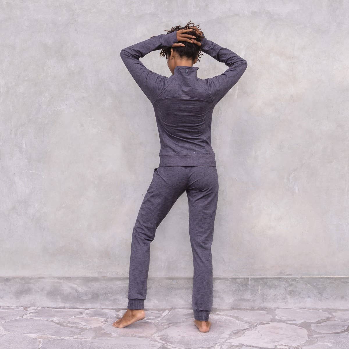 Jaya - Wholesale Athletic Sweatpants/Joggers - Women's - Paloma sweat pants, French terry, mélange look, side pockets2