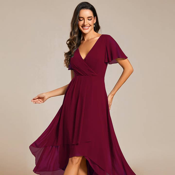 V-Neck Midi Chiffon Wedding Guest Dresses and other Purchase Wholesale chiffon fabric. Free Returns & Net 60 Terms on Faire trending on Faire.