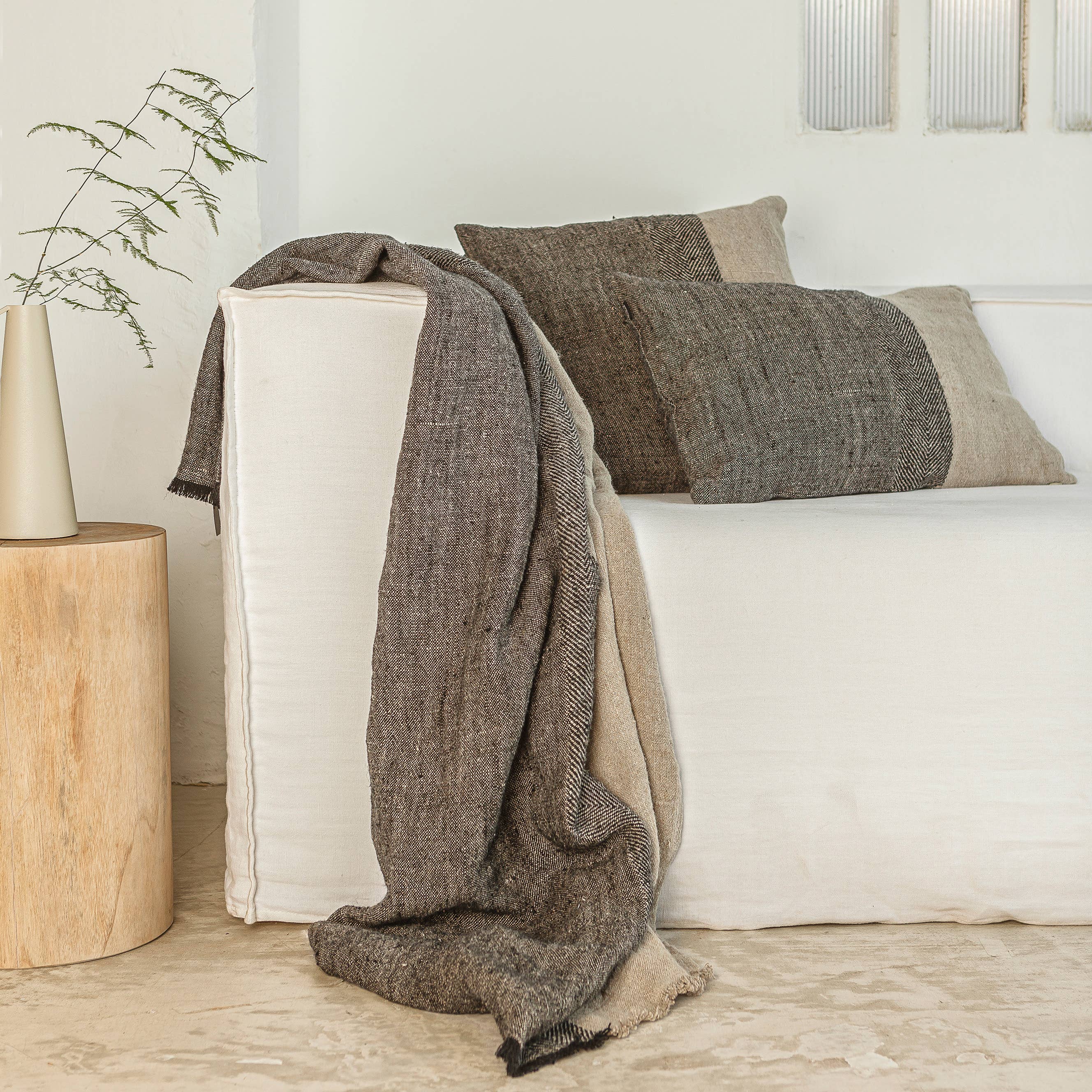 Dareels - Vente Plaids - Plaid DADDAL en lin naturel4