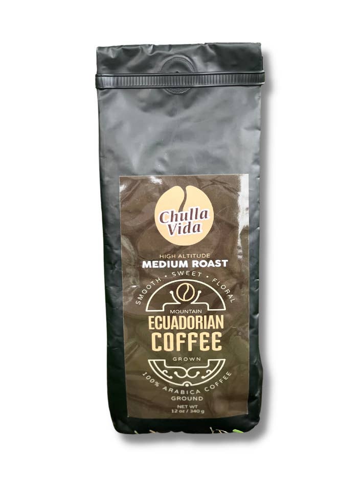 Ecuadorian Medium Roast Ground Coffee for wholesale by Chulla Vida Coffee