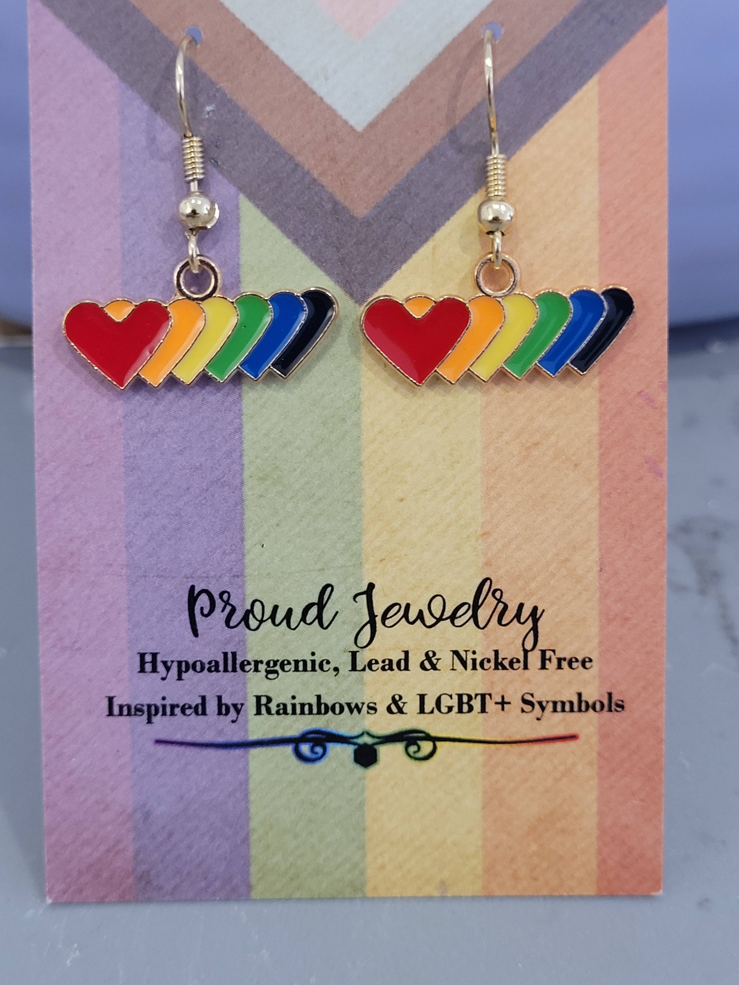 Con-Quest Crafts – wholesale Smycken – Rainbow Pride Örhängen & Halsband - LGBTQIA+-inspirerade 9