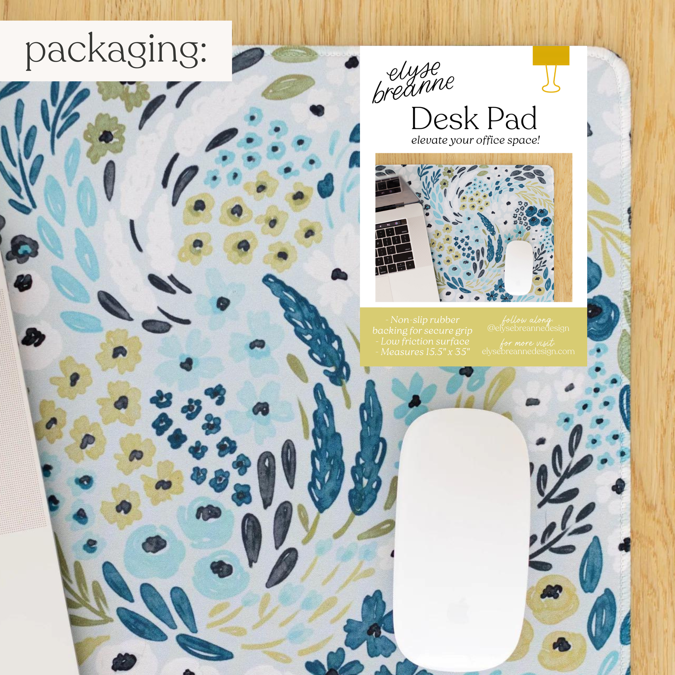 Elyse Breanne Design - Wholesale Desk Pad - Waterfall Floral Desk Pad7