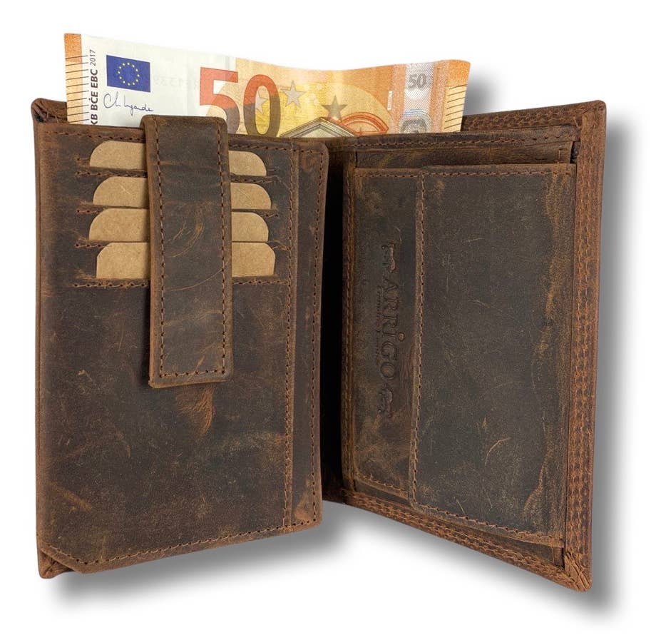 Arrigo - Wholesale Wallet - Men's - Men Wallet Buffalo Leather - Billfold - RFID - Arrigo7