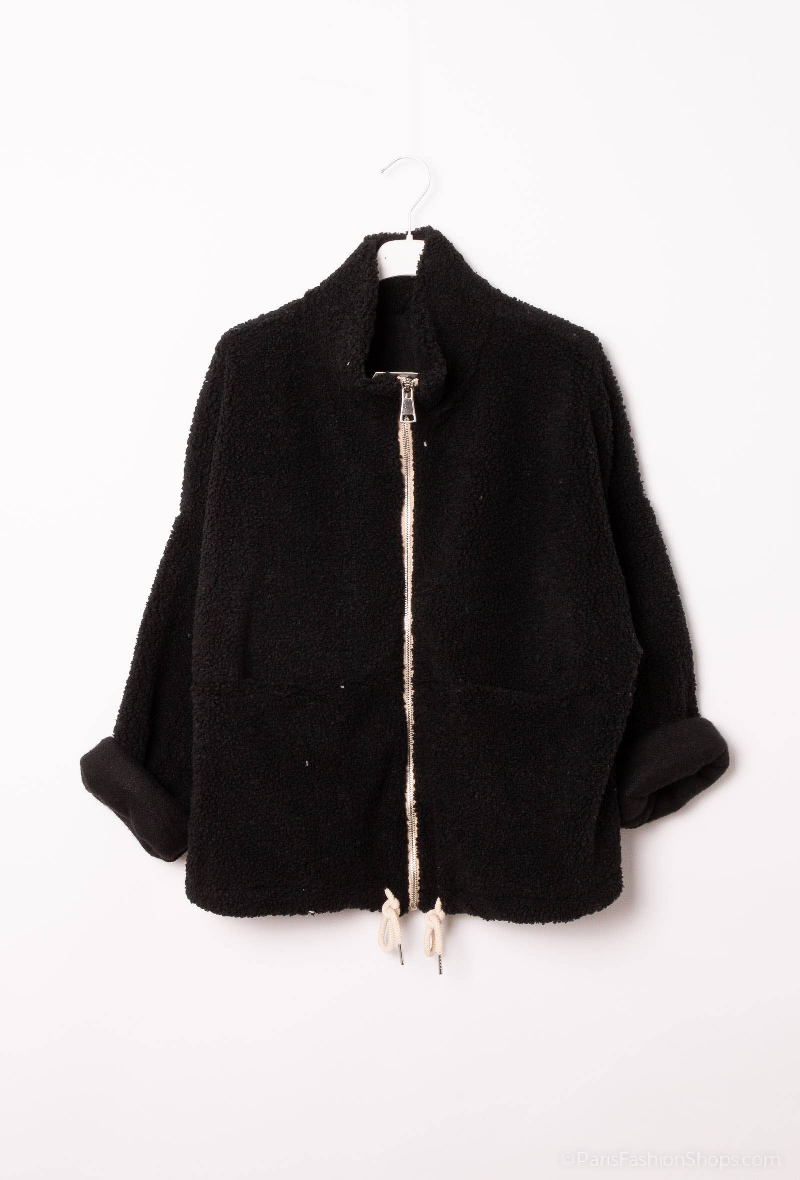 Pépouz' Paris - Wholesale Fleece - Women's - Teddy fleece zip-up jacket PV25192