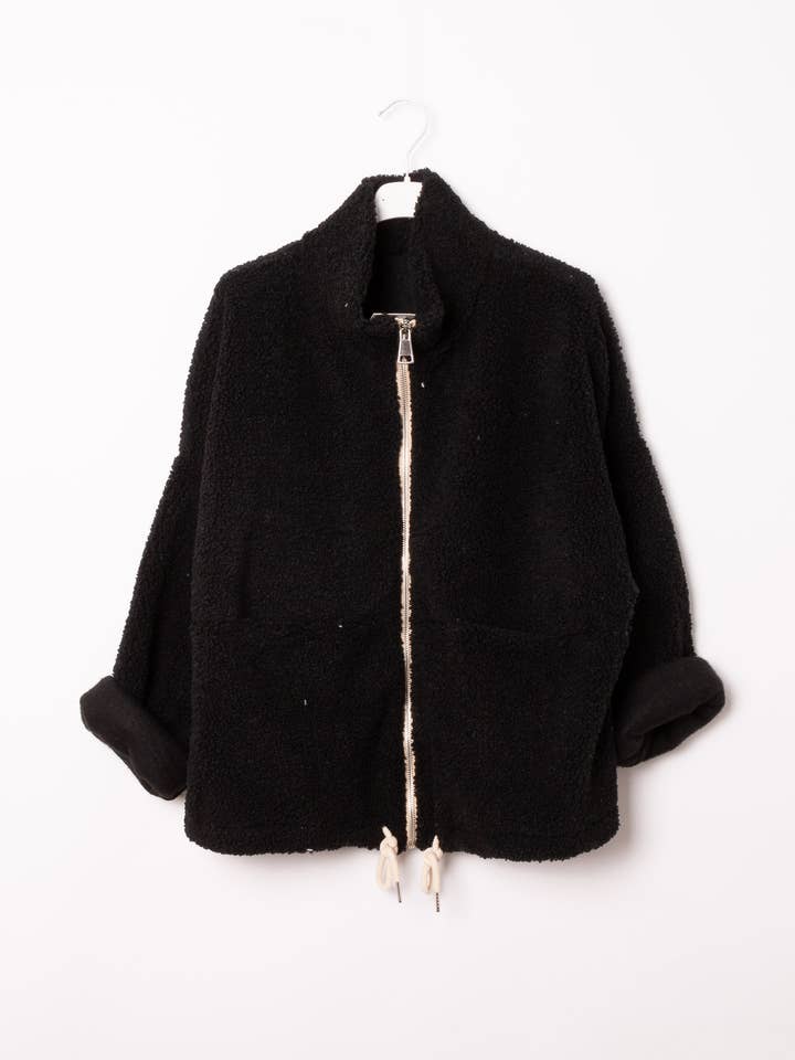 Pépouz' Paris - Wholesale Fleece - Women's - Teddy fleece zip-up jacket PV25192