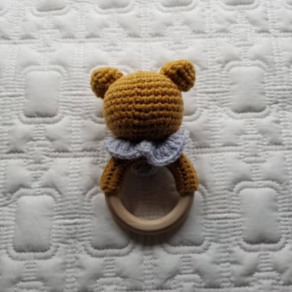 D & C TOYS - Wholesale Handheld Rattle - Baby - Baby Hand Crochet Rattle Toy - Bear2