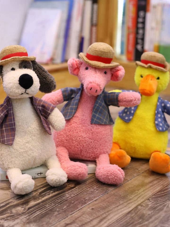 Kawai - Sødt stråhat plyslegetøj for engroshandel hos Funkyrel® Atzbranding Limited