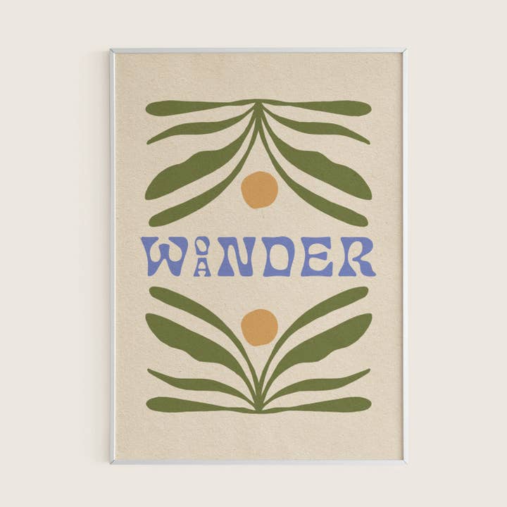 Wonder/Wander - Art Print for wholesale by The SoulShine Co.