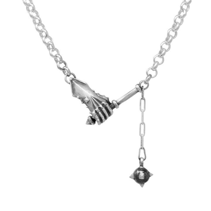 Melee Necklace with Chain Morningstar for wholesale by Morgaine Faye