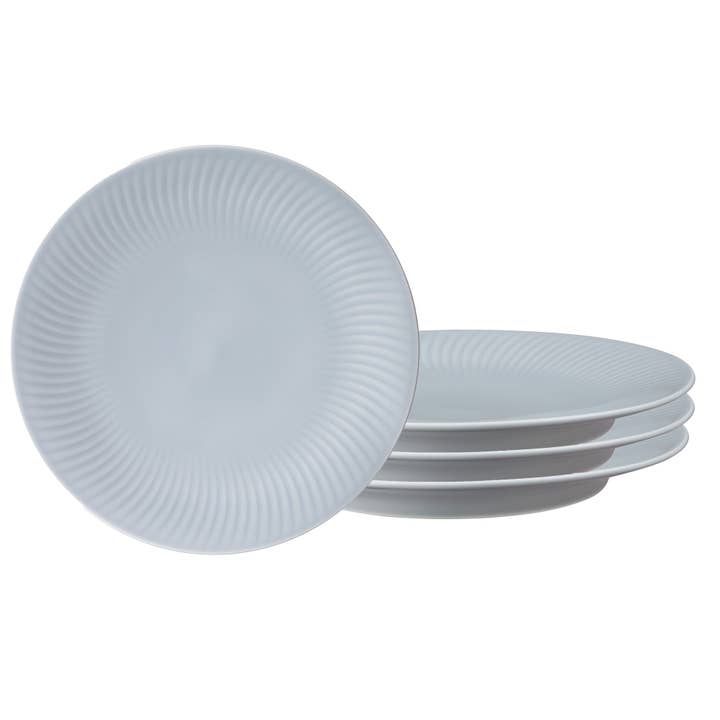 Ensemble de 4 assiettes à dîner Arc Gris - Arrêté pour la vente par Denby