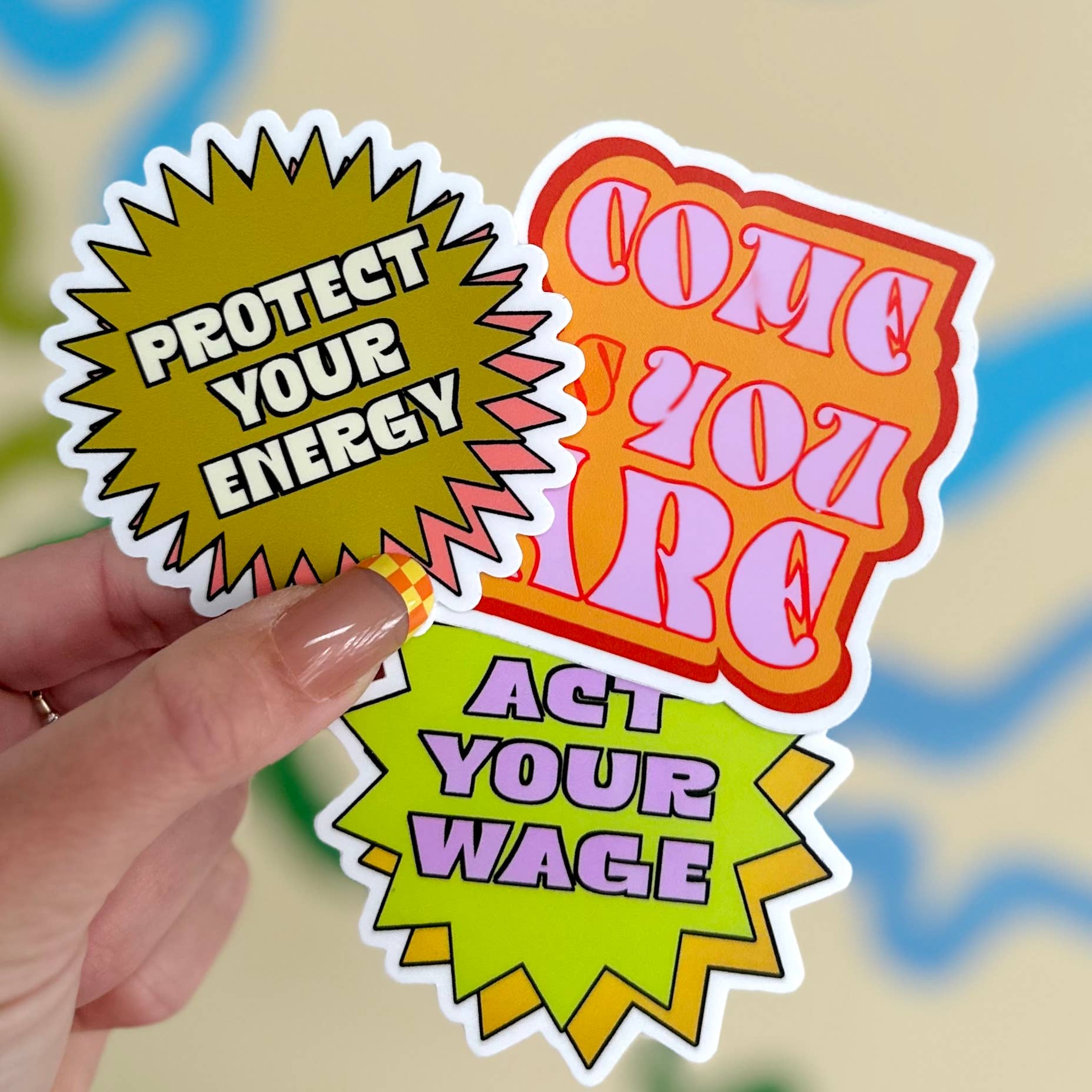 Charley Taylor Art - Wholesale Sticker - Bescherm uw Energy Y2K-sticker4