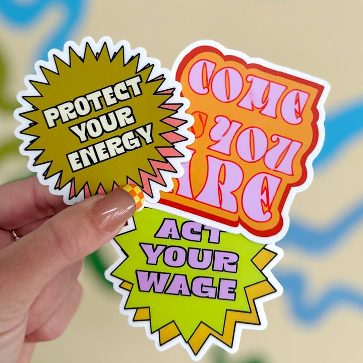 Charley Taylor Art - Wholesale Sticker - Bescherm uw Energy Y2K-sticker4