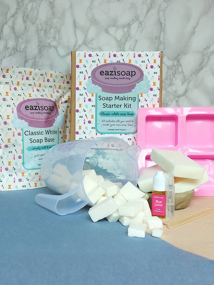 Eazisoap White Soap Bars Making - Blue Lotus Fragrance for wholesale by EAZICRAFT