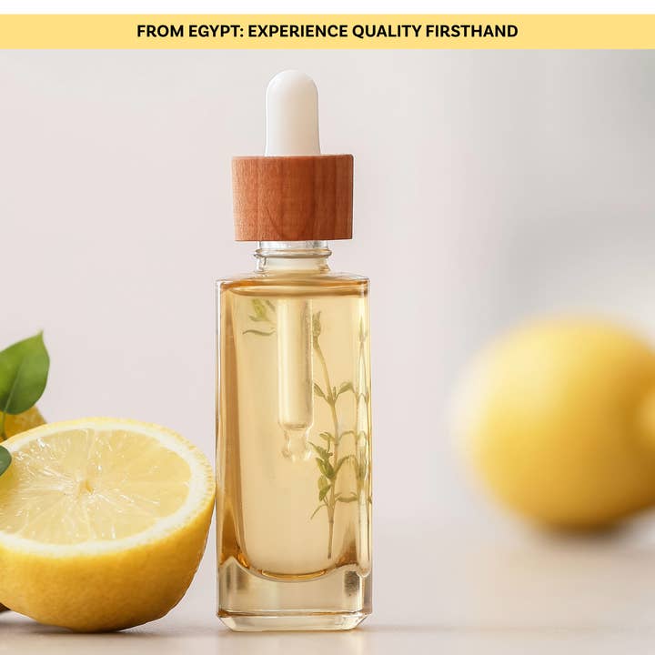 Pure Egyptian Lemon Essential Oil – Bulk Freshness for Perfumery, Cleansers & Aromatherapy for wholesale by Tijara Partners