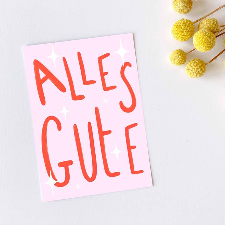 Vykort - Alles Gute för wholesale av Sentient Stories