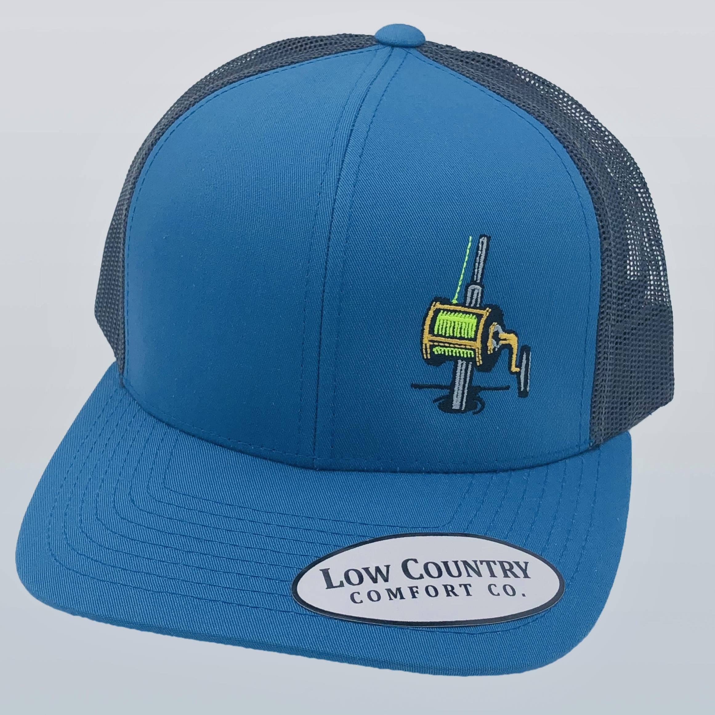 Riverbed Threads - Wholesale Trucker Hat - Unisex - Rod N Reel Ocean/Black Hat0