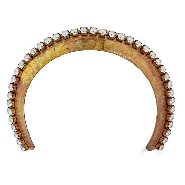 OXIDIZED PEARL DANBURY CROWN for wholesale by Epona Valley