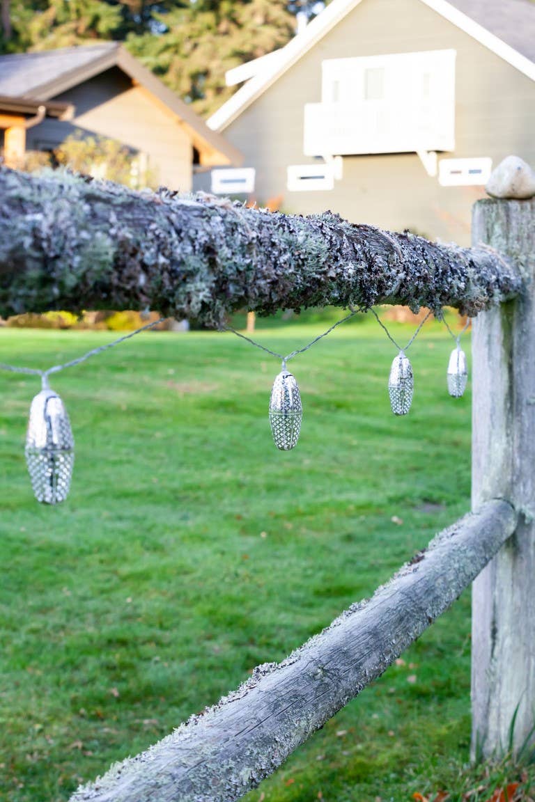 Allsop Home & Garden - Venta al por mayor Guirnalda de luces - Luces solares metálicas Marrakesh en cadena - Estrella plateada7